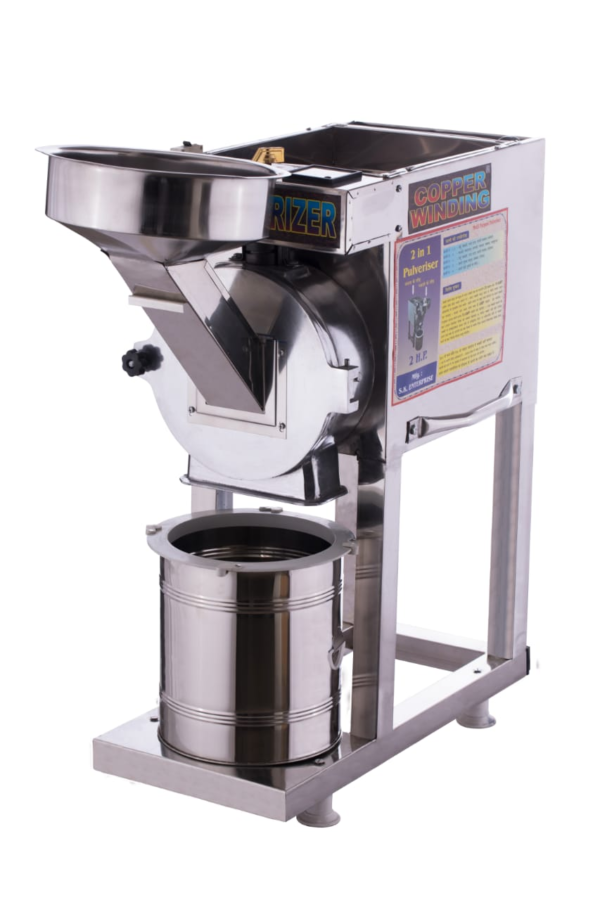 Stainless Steel 2 in 1 Pulverizer - 3HP 220V Single Phase
